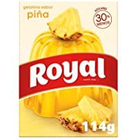 Los mejores  - Royal Gelatina en Polvo Sabor Piña con Vitamina C- 30% Menos Azúcares - 10 Raciones- 114 g